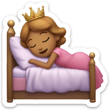 Sleeping princess sticker