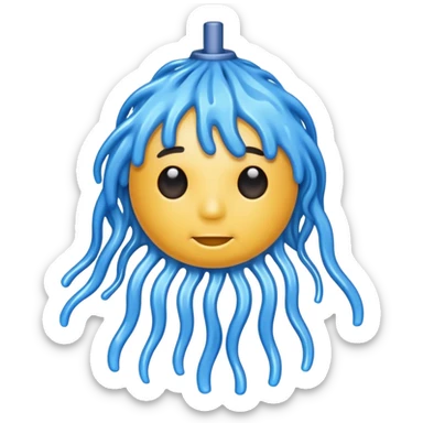 mop without smiley sticker