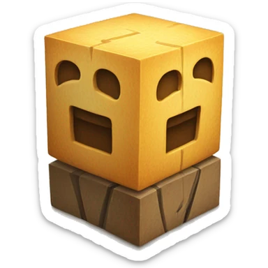 A lucky block sticker