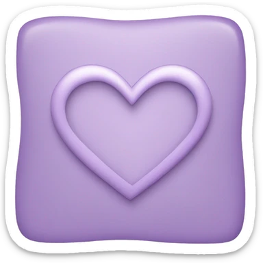 Light purple emoji heart sticker