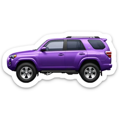 Purple Toyota 4 Runner sticker