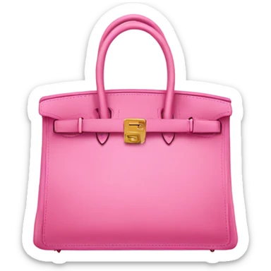 Pink birkin bag sticker