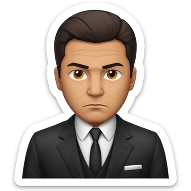 Mafia boss sticker