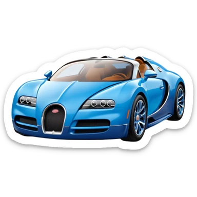 bugati car sticker