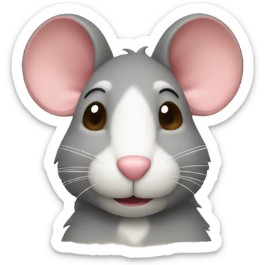 The rat with a hearth sticker
