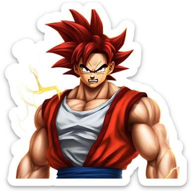 Goku super saiyan 4 sticker