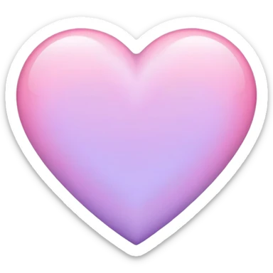 Pastel purple pink heart  sticker