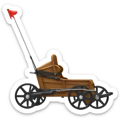 harness racing cart sticker