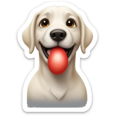 Un perro tirando un beso sticker