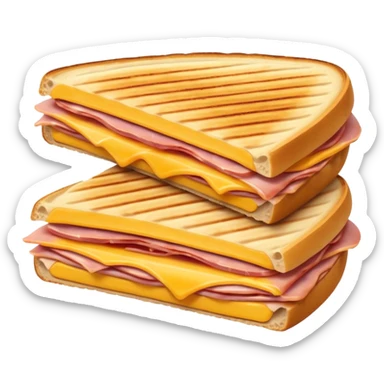 panini with ham and cheese sticker