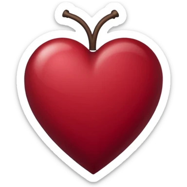 Corazon con el color vino sticker