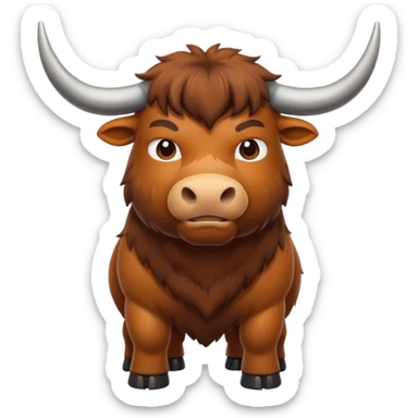 High resolution of An ox sticker