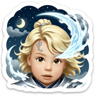 Moonlit Samurai sticker