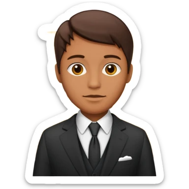 Человек в костюме с надписью Oscar sticker