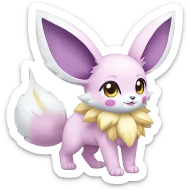 Kawaii Eeveelution-Cute-Pokémon-fusion full body sticker