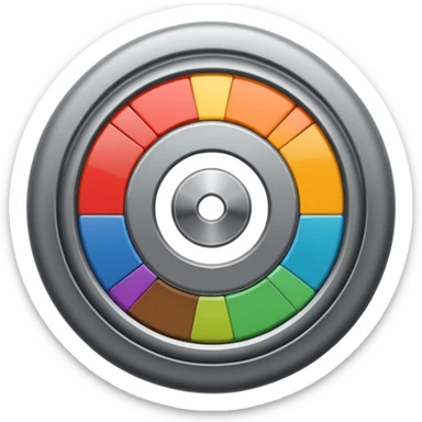 Genrate for me a settings wheel like an iphone sticker