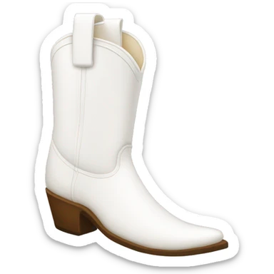 White cowboy boots sticker