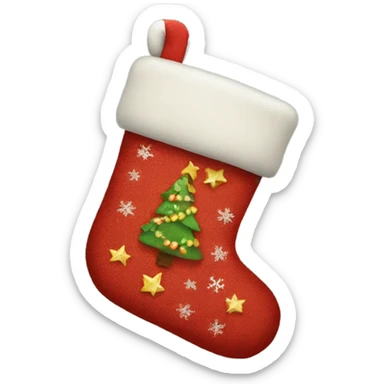 Christmas stocking sticker