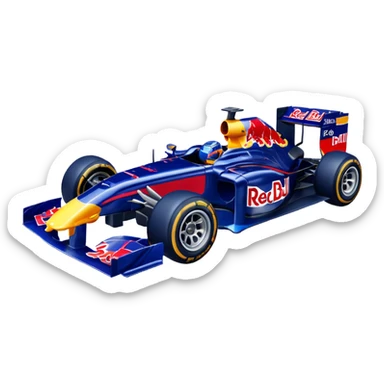 redbull f1 car sticker