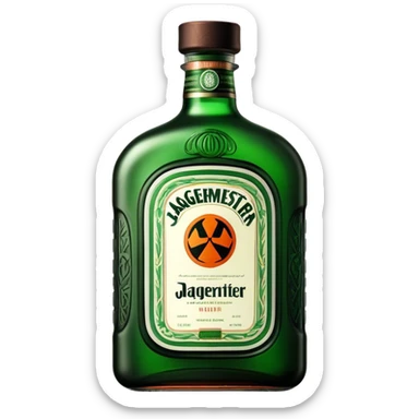 Jagermeister fat bottle sticker
