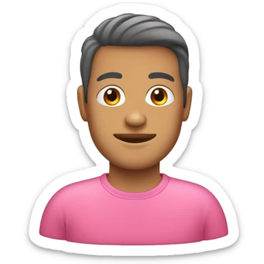 zapatilla color rosada sticker