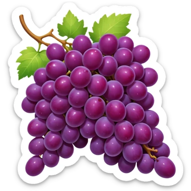 Grapes being crushed sticker