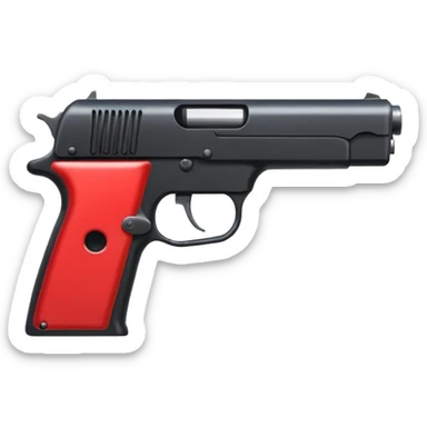 a red square with ur pist in the middle of the square sticker