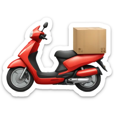 Delivery motorbike  sticker