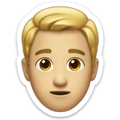 A facial expression that expresses discomfort sticker