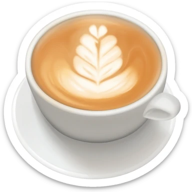 Churro latte sticker