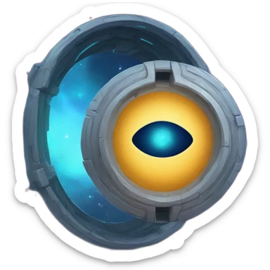 galactic portal sticker