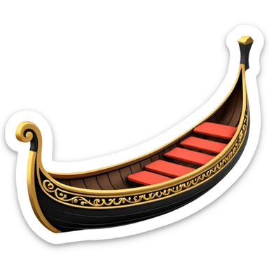 Ventian gondola sticker