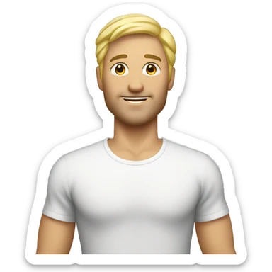 blonde dad tall  sticker