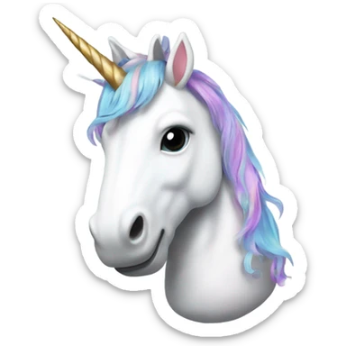 Unicorn, with toes, human feet sticker