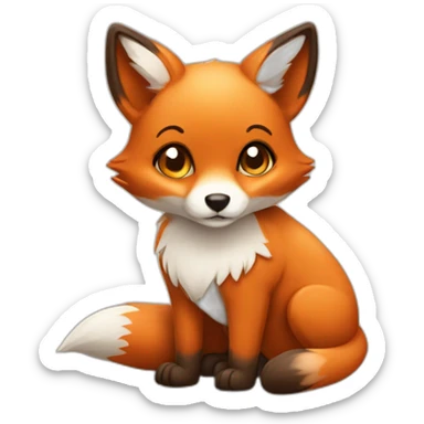 sweetie fox sticker