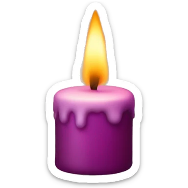 Bordaux candle sticker