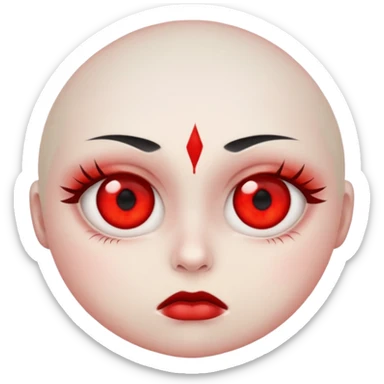 redness of the eyes sticker