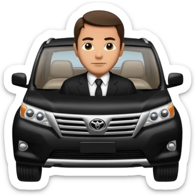 Mafioso con Toyota prado txl blanca  sticker