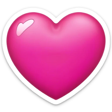hot pink heart sticker