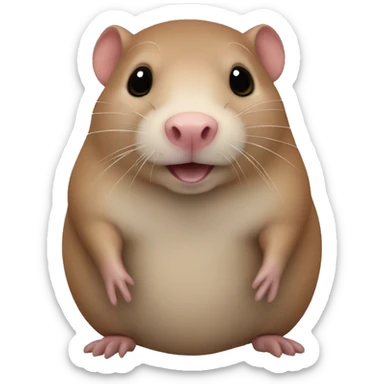 Mole rat sticker