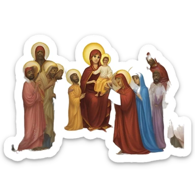 Introduction of the Most Holy Theotokos to the temple sticker