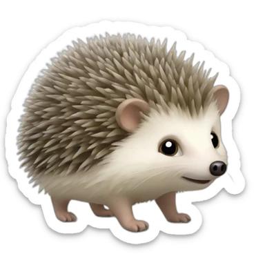 hedgehog-in-mist sticker
