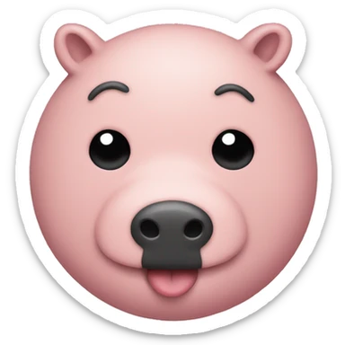 smiley with fat hog sticker