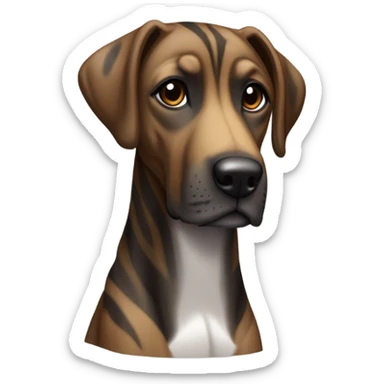  brindle mountain cur sticker