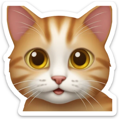 Gatito rojo  sticker