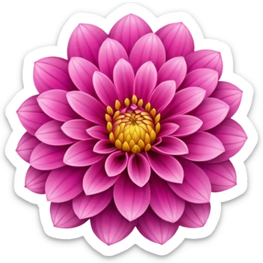 Dahlia flowers sticker