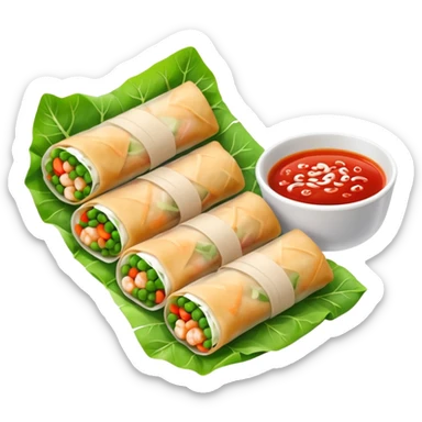 make it look like an Asian spring roll, not a burrito! (please) :) sticker