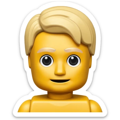 sad happy lego sticker