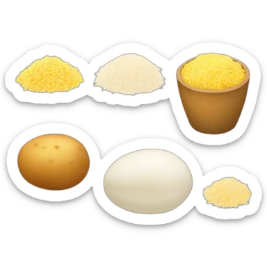 carbohydrates rice and potatoes sticker