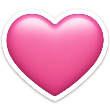Pink heart sticker